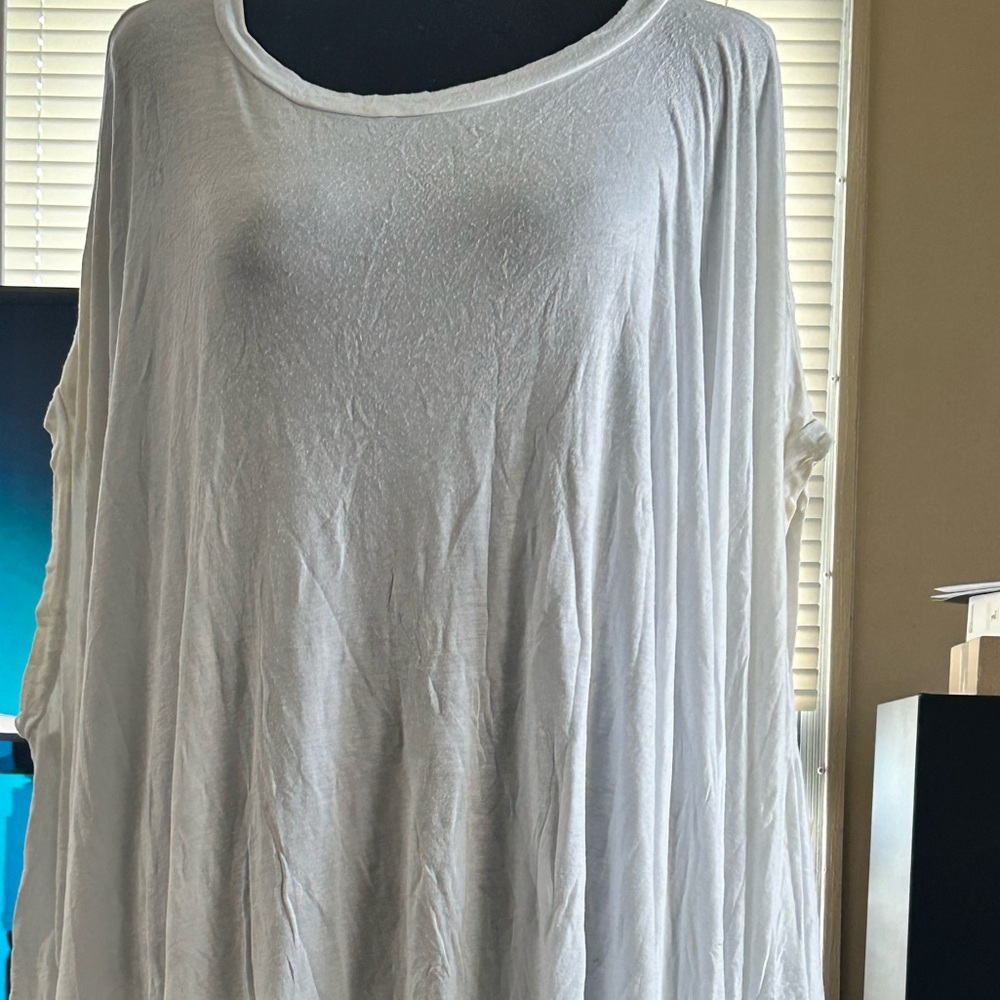 White Long Top One Size Fits All